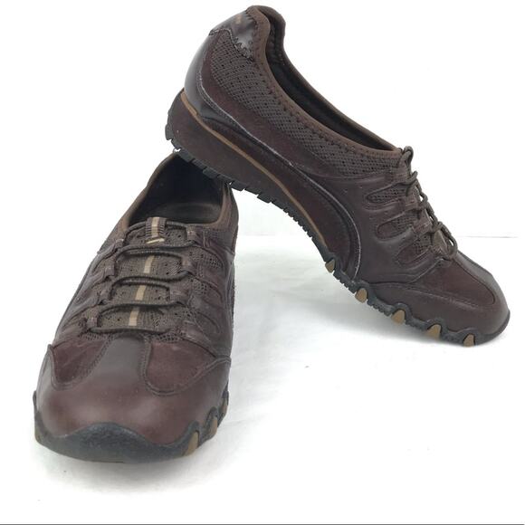 Skechers Sassies Ella Leather Slip On Sneakers 7 - Picture 1 of 7